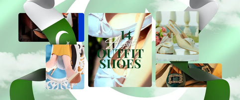 14th August Outfit Shoes Green and White Footwear Ideas for Independence Day