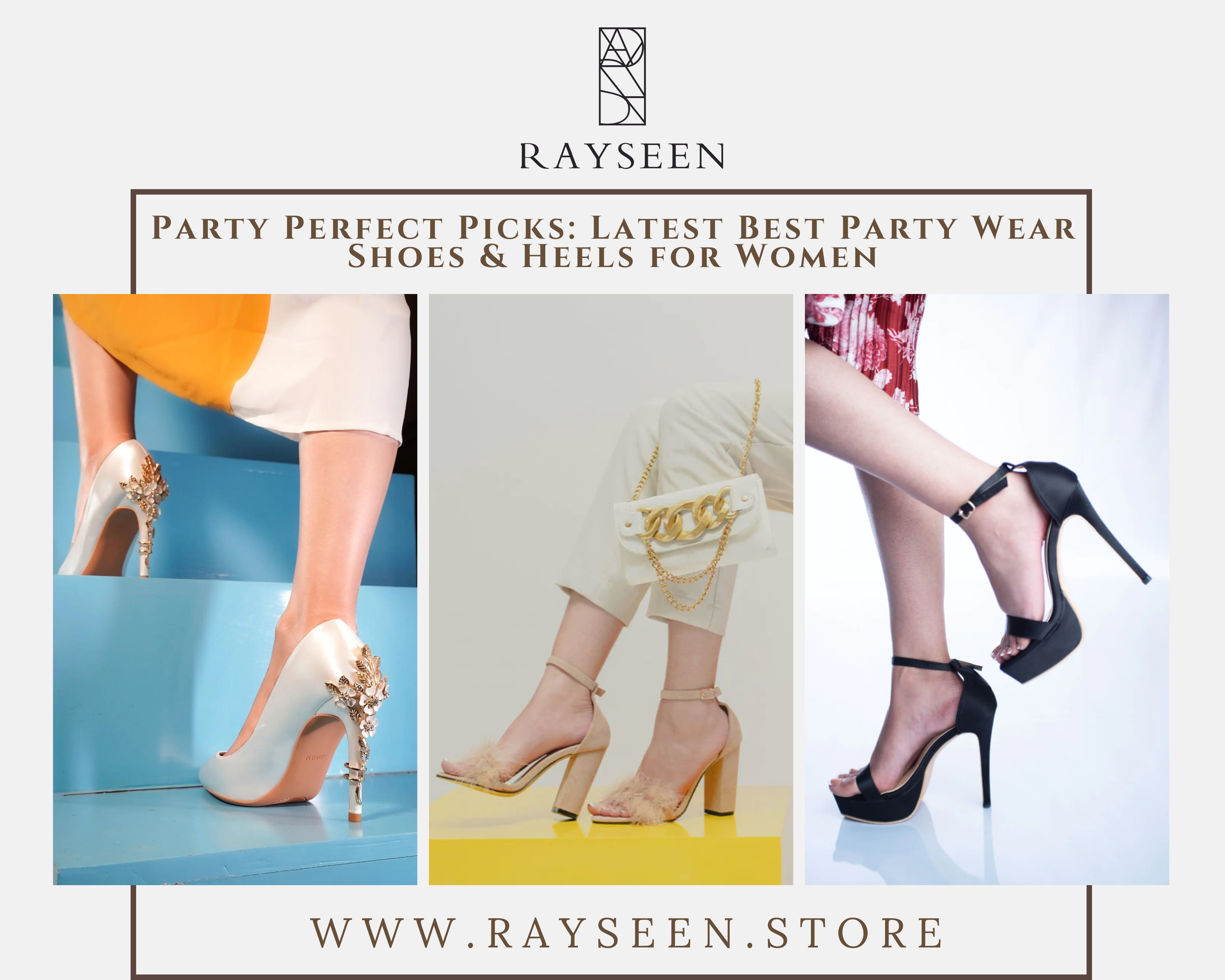 perfect party footwear- women party wear shoes & heels for women