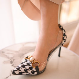 Houndstooth -Black - Rayseen 