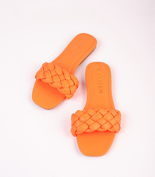 Fashionable Jello - Orange shoe, a must-have for ladies seeking a stylish and vibrant summer footwear option