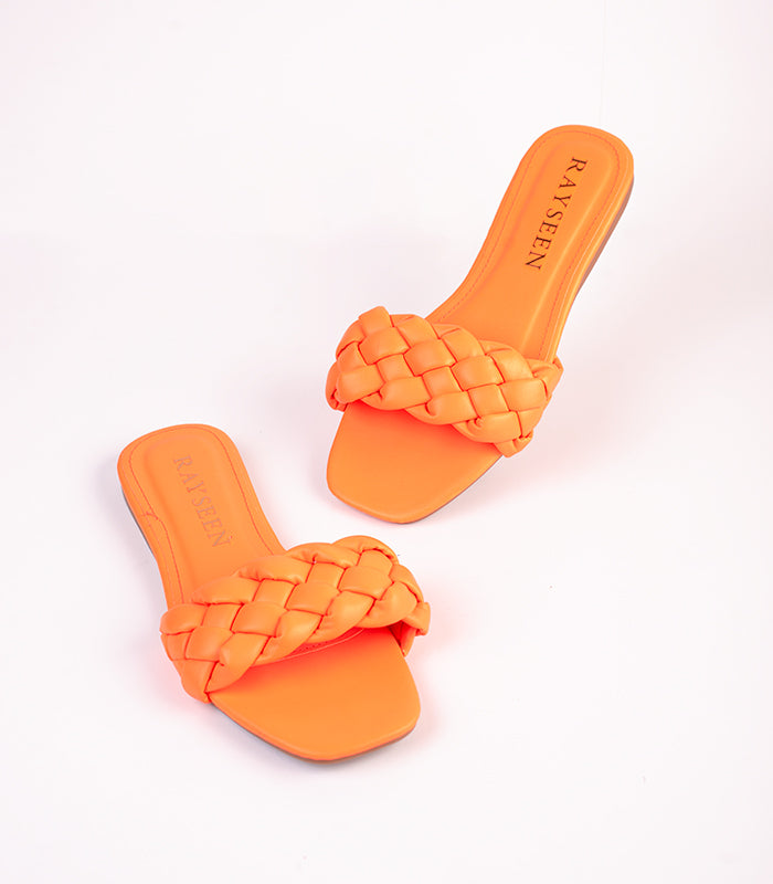 Jello - Orange ladies' shoe, front view